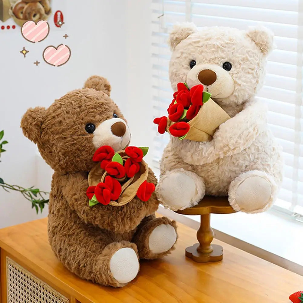Teddy Bear with Roses