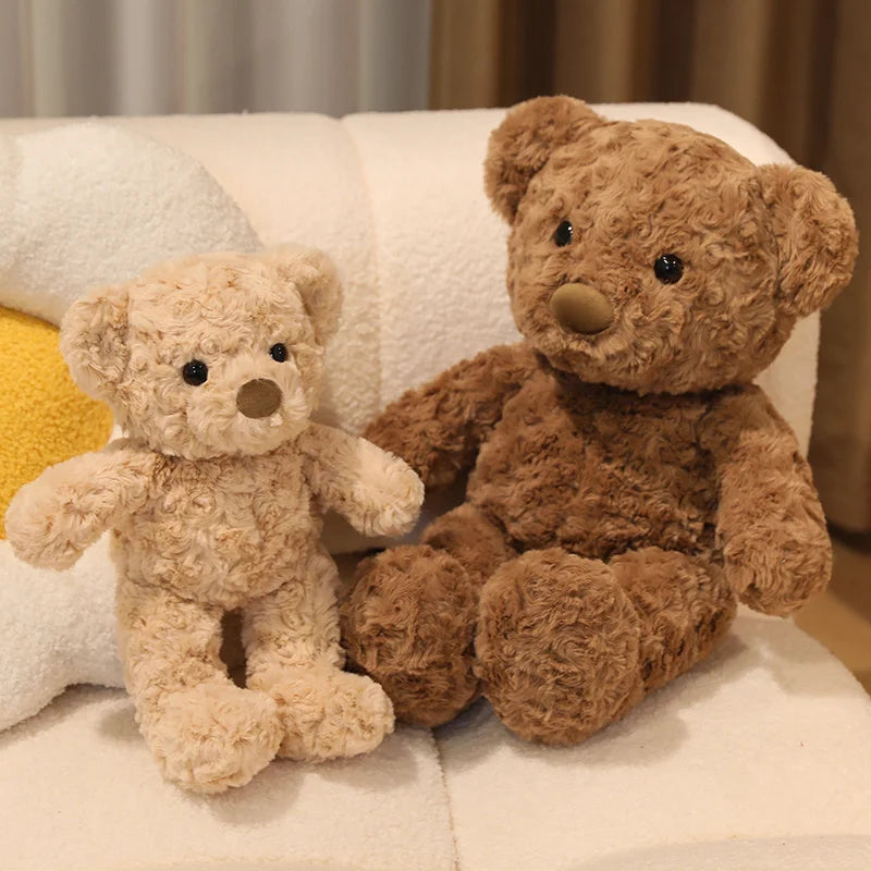 Lovely Curly Teddy Bear Doll Brown Bear Plush