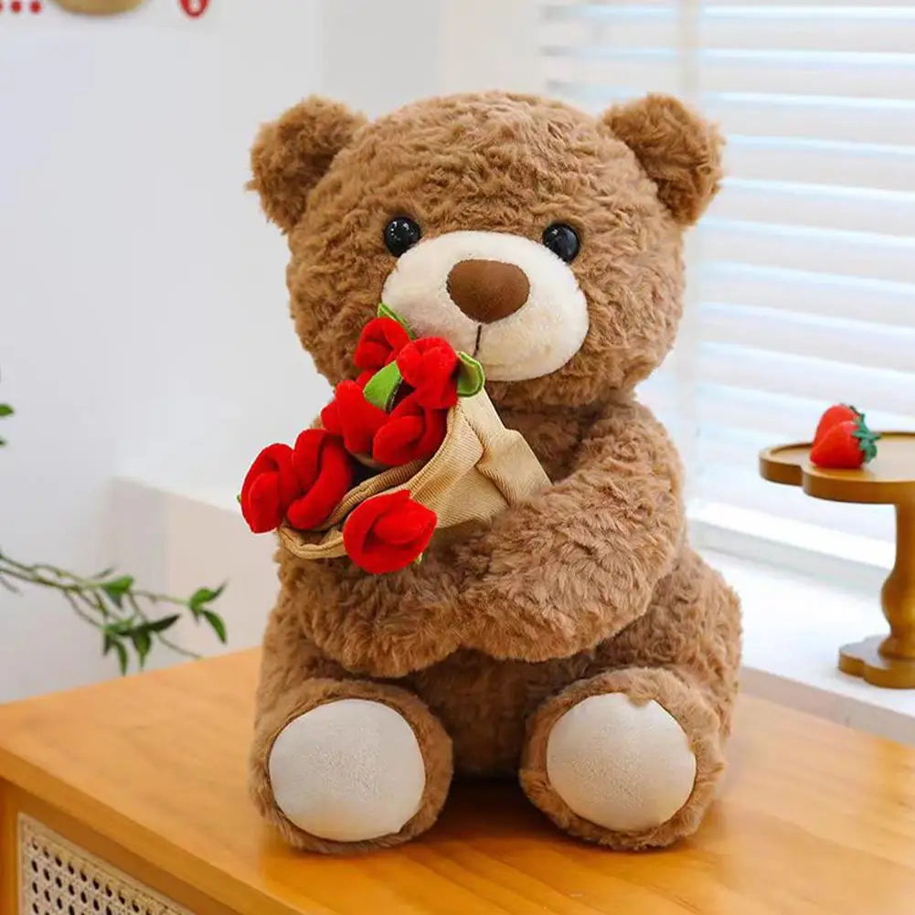 Teddy Bear with Roses