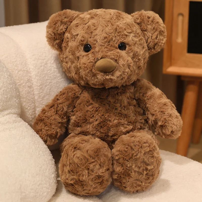 Lovely Curly Teddy Bear Doll Brown Bear Plush